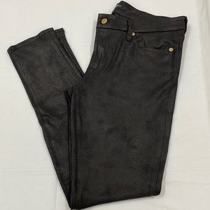 7 for all Mankind skinny coated pants sz 31